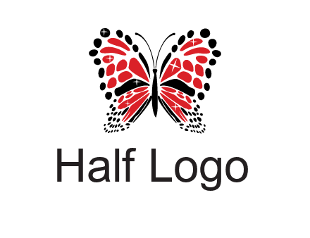 shiny butterfly logo