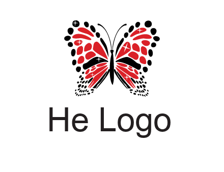 shiny butterfly logo