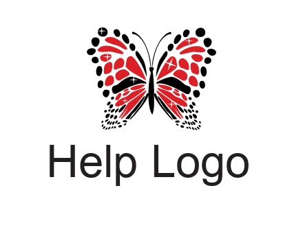 shiny butterfly logo