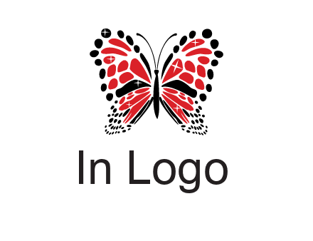 shiny butterfly logo