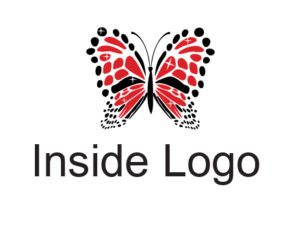 shiny butterfly logo