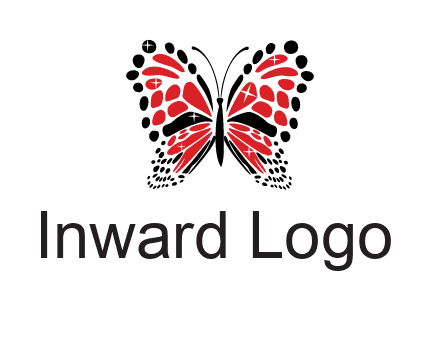 shiny butterfly logo
