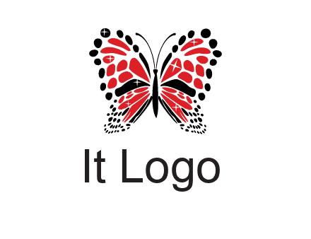 shiny butterfly logo