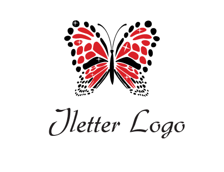 shiny butterfly logo