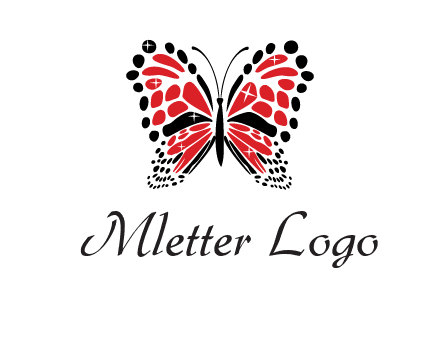 shiny butterfly logo