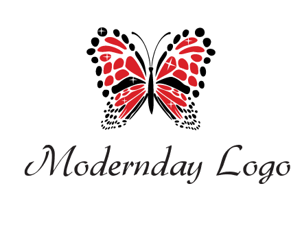 shiny butterfly logo