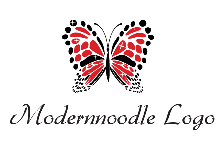 shiny butterfly logo
