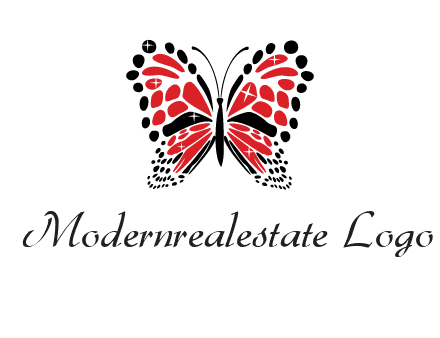 shiny butterfly logo