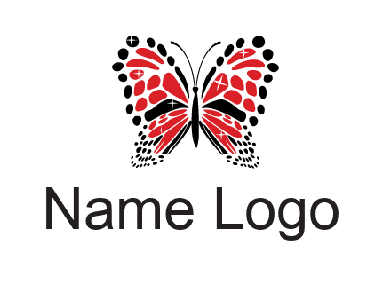 shiny butterfly logo