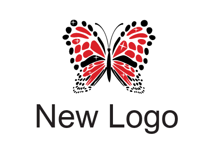 shiny butterfly logo