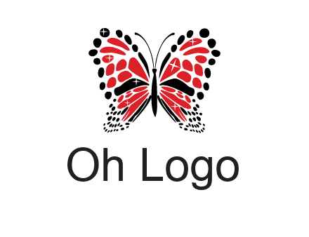 shiny butterfly logo