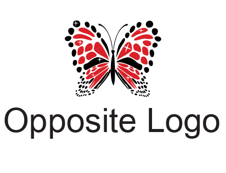 shiny butterfly logo