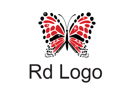 shiny butterfly logo