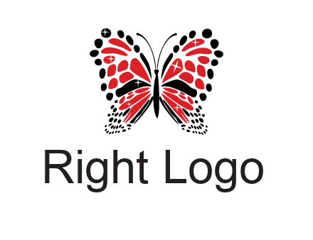 shiny butterfly logo
