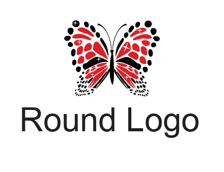 shiny butterfly logo
