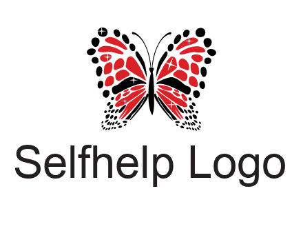 shiny butterfly logo