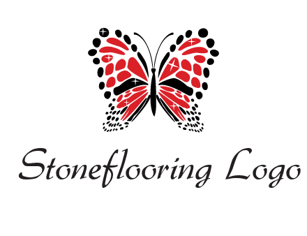 shiny butterfly logo