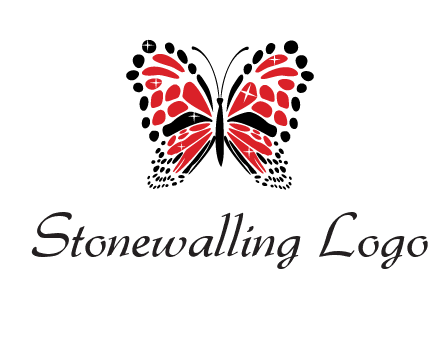 shiny butterfly logo