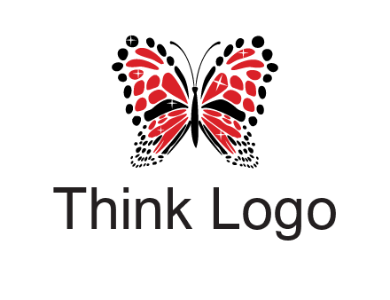shiny butterfly logo