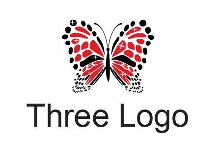 shiny butterfly logo
