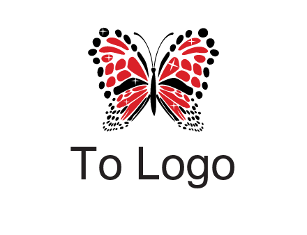 shiny butterfly logo