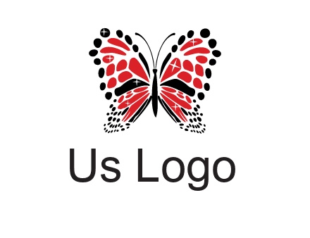 shiny butterfly logo