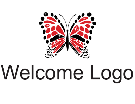 shiny butterfly logo