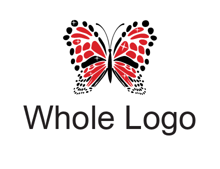 shiny butterfly logo