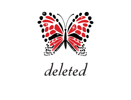 shiny butterfly logo