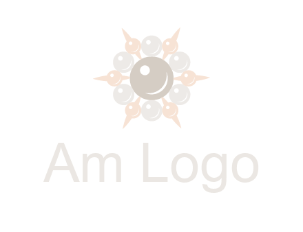 shiny pearl brooch logo