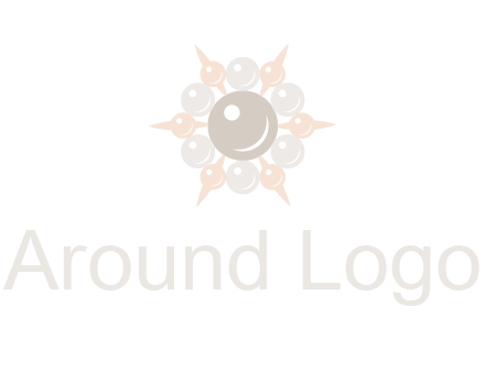 shiny pearl brooch logo