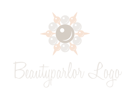 shiny pearl brooch logo