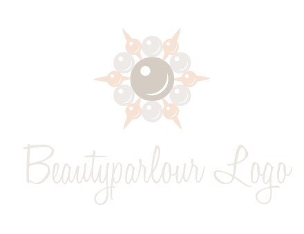 shiny pearl brooch logo