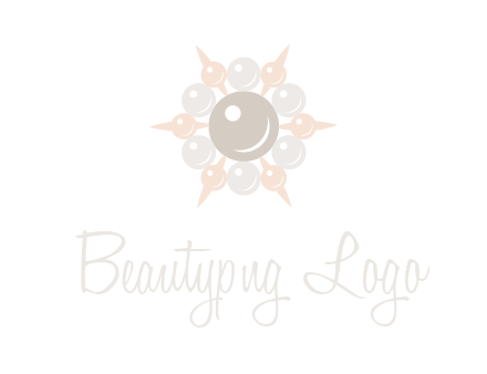 shiny pearl brooch logo
