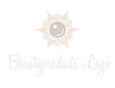 shiny pearl brooch logo
