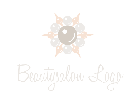 shiny pearl brooch logo