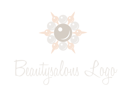 shiny pearl brooch logo