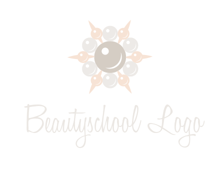 shiny pearl brooch logo