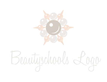 shiny pearl brooch logo