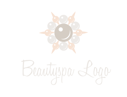 shiny pearl brooch logo