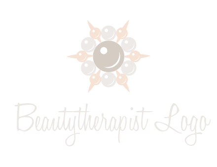 shiny pearl brooch logo