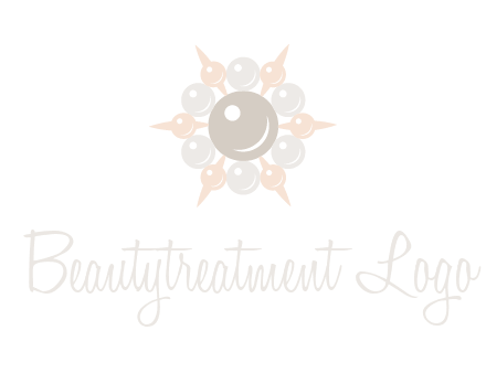 shiny pearl brooch logo