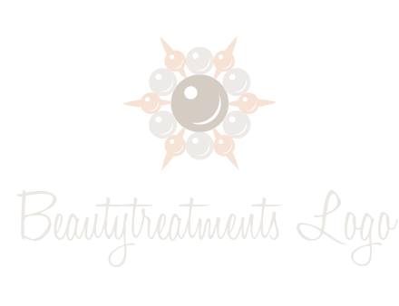 shiny pearl brooch logo