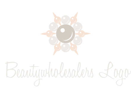 shiny pearl brooch logo