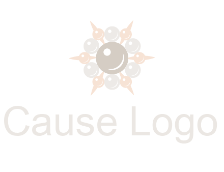 shiny pearl brooch logo