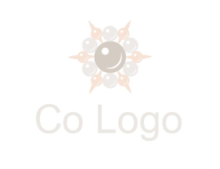 shiny pearl brooch logo