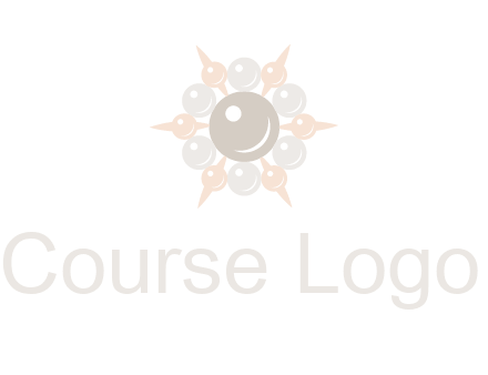 shiny pearl brooch logo