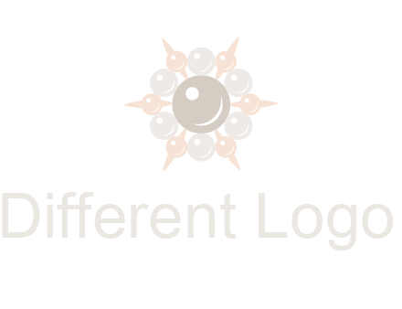 shiny pearl brooch logo