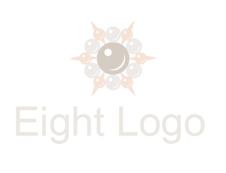 shiny pearl brooch logo