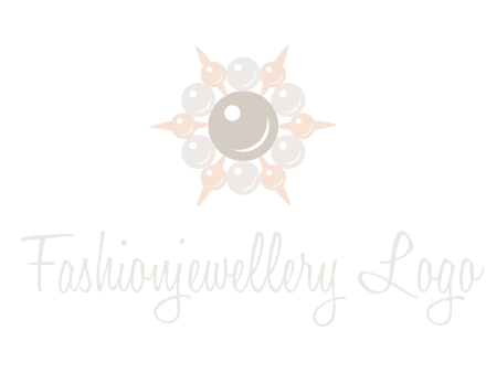 shiny pearl brooch logo